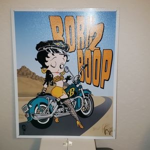 Metal Betty Boop Sign